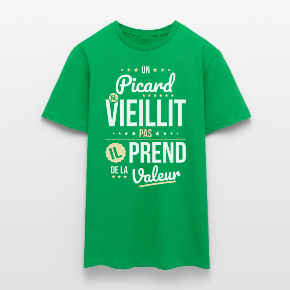 T-shirt Homme - Un Picard ne vieillit pas - vert