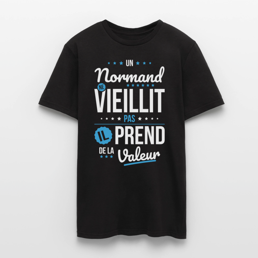 T-shirt Homme - Un Normand ne vieillit pas - noir