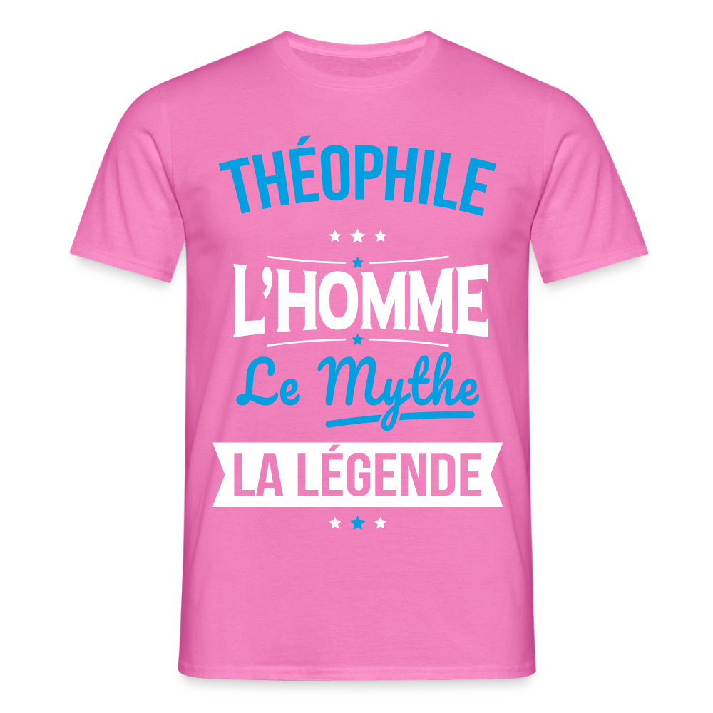 T-shirt Homme - Théophile - l'Homme - le Mythe - la Légende - rose