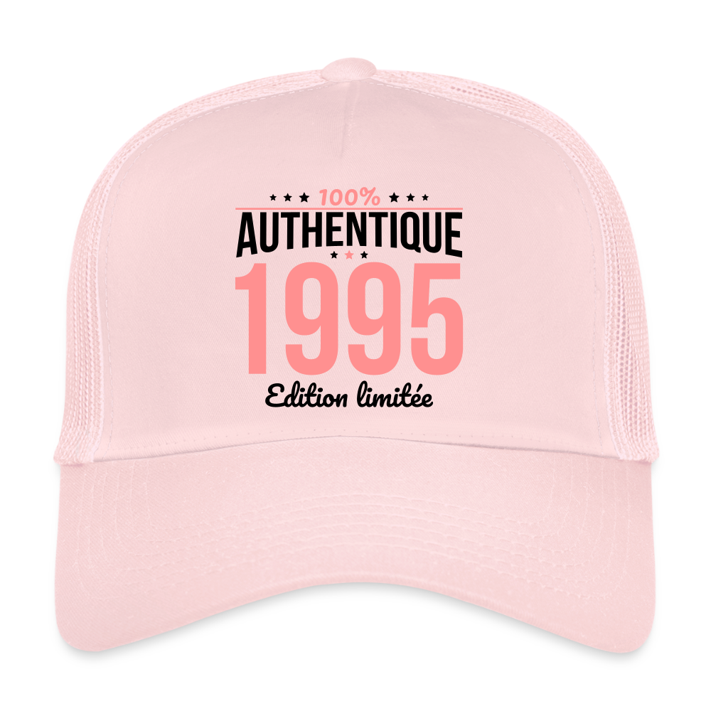 Casquette Trucker - Anniversaire 30 Ans - 100% Authentique 1995 - rose pâle