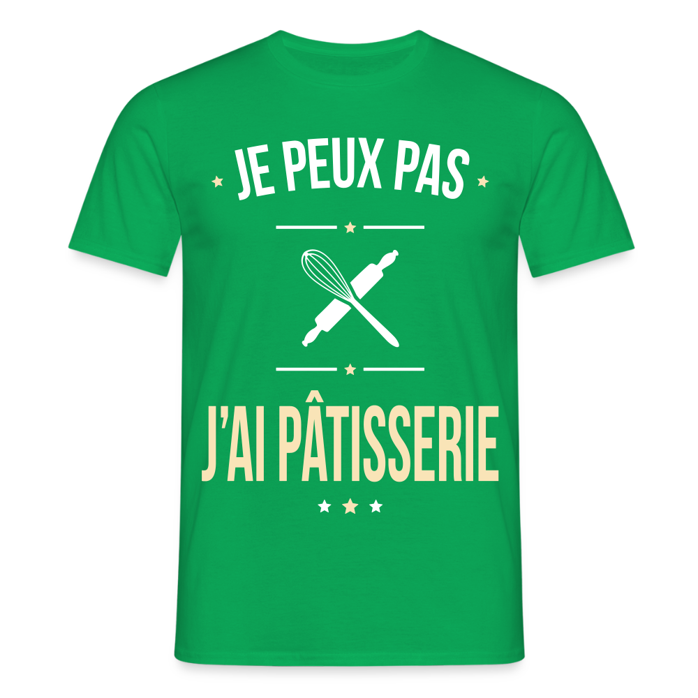 T-shirt Homme - Je peux pas j'ai Pâtisserie - vert