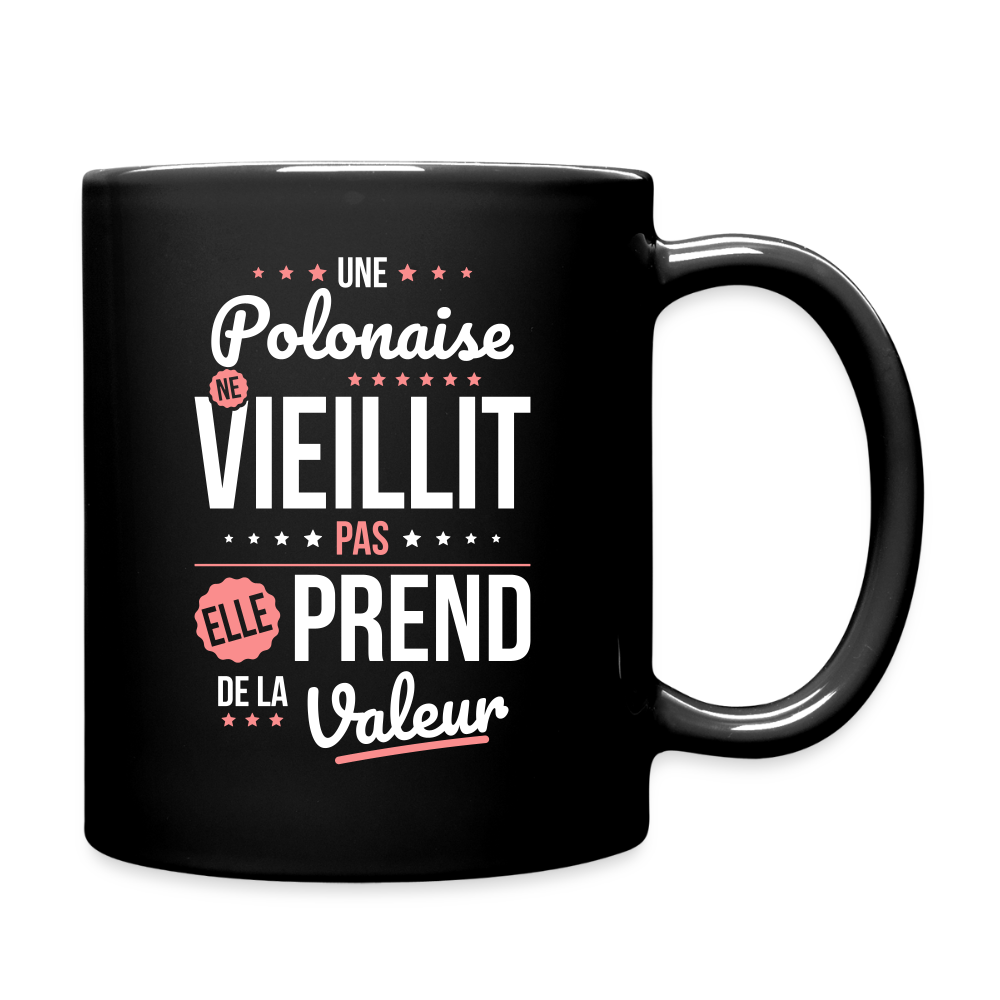 Mug uni - Une Polonaise ne vieillit pas - noir