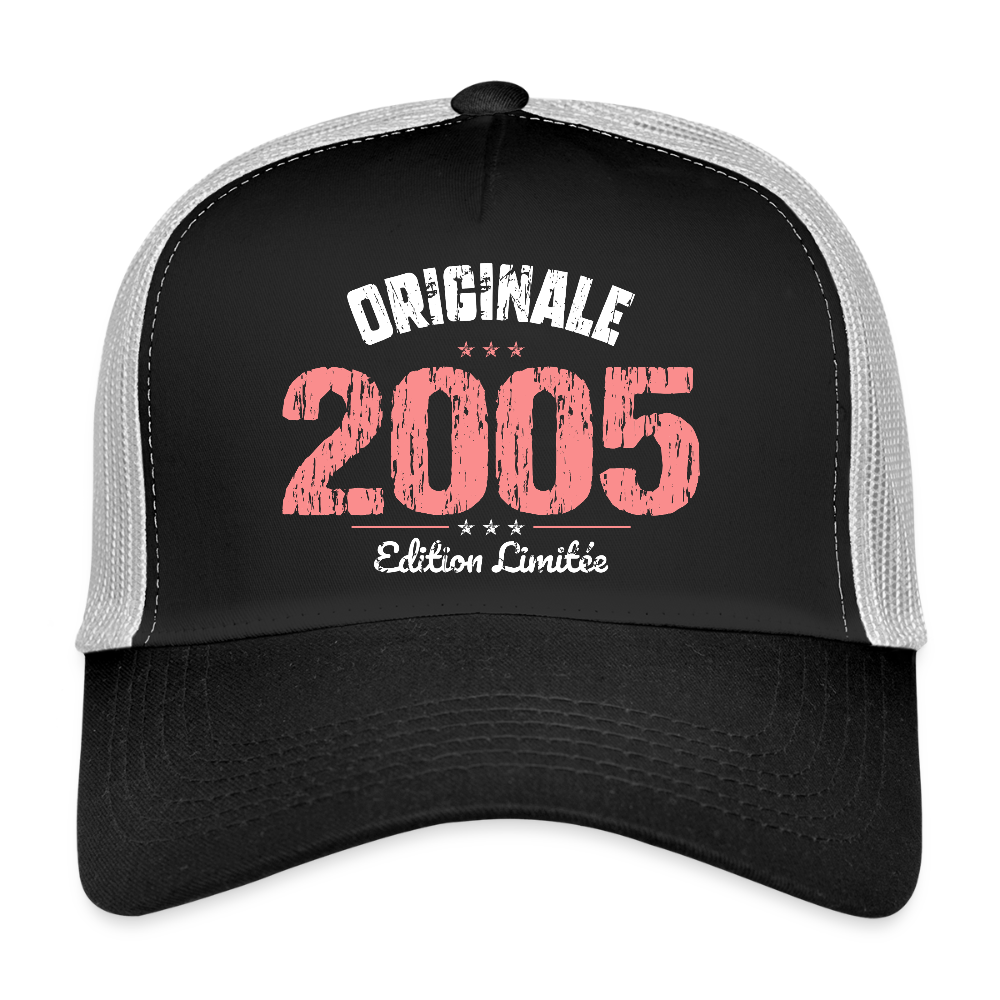Casquette Trucker - Anniversaire 20 Ans - Originale 2005 - noir/gris pierre