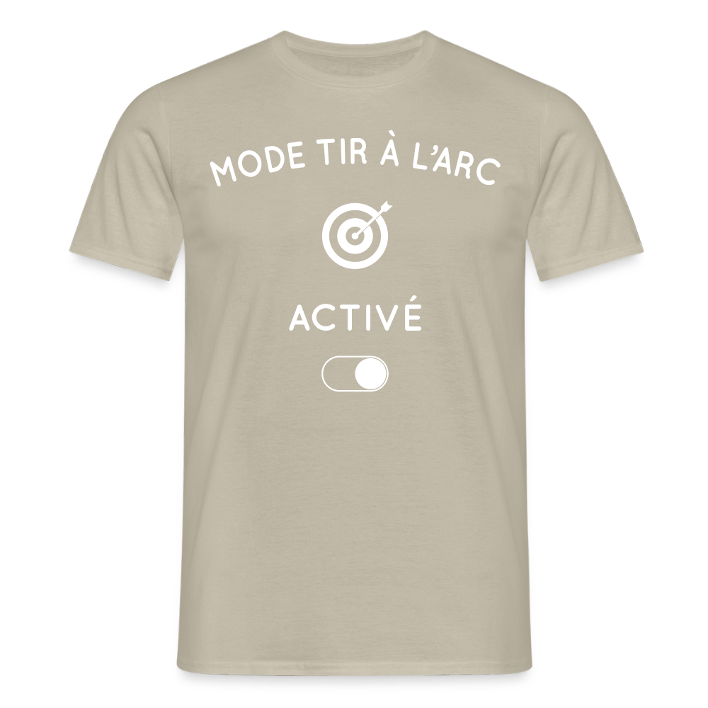 T-shirt Homme - Mode tir à l'arc activé - beige sable