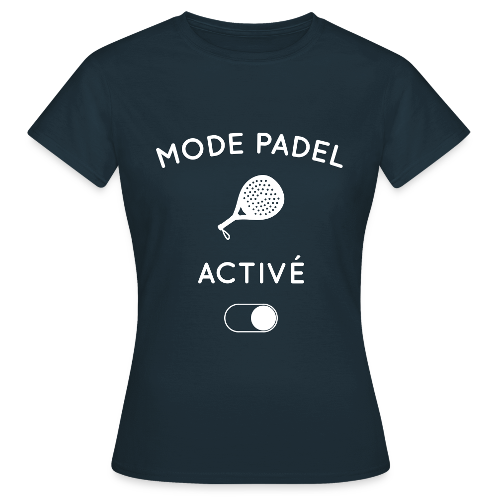 T-shirt Femme - Mode padel activé - marine