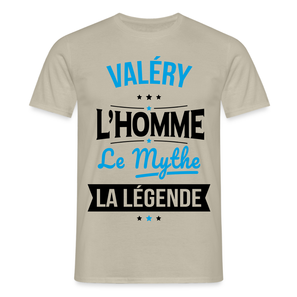 T-shirt Homme - Valéry - l'Homme - le Mythe - la Légende - beige sable