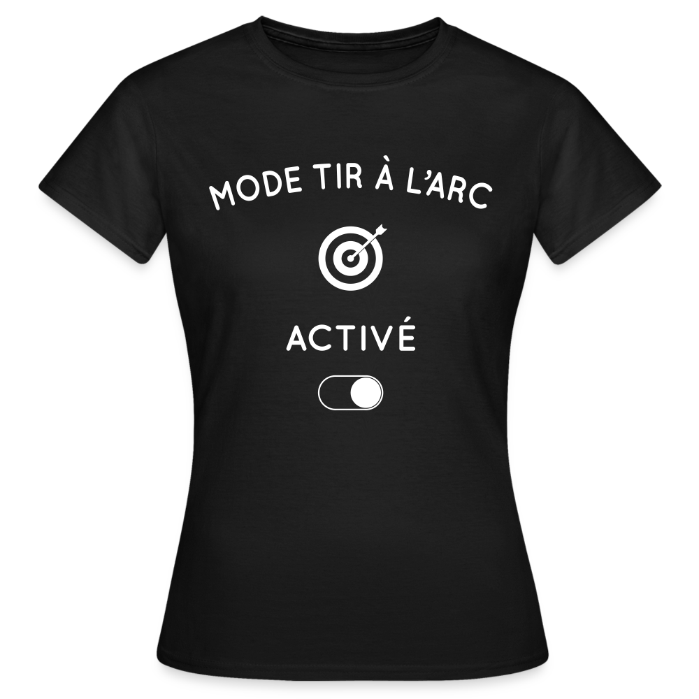 T-shirt Femme - Mode tir à l'arc activé - noir