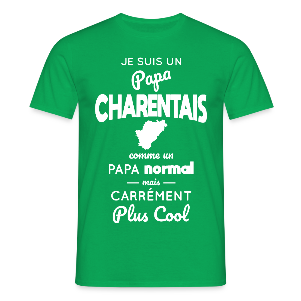 T-shirt Homme - Papa Charentais Plus Cool - vert