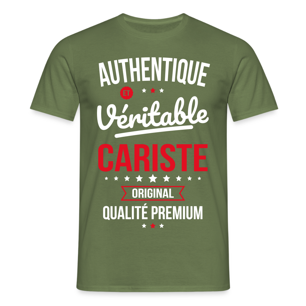 T-shirt Homme - Authentique et véritable Cariste - vert militaire