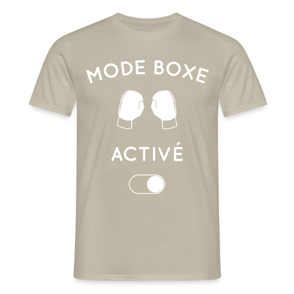 T-shirt Homme - Mode boxe activé - beige sable
