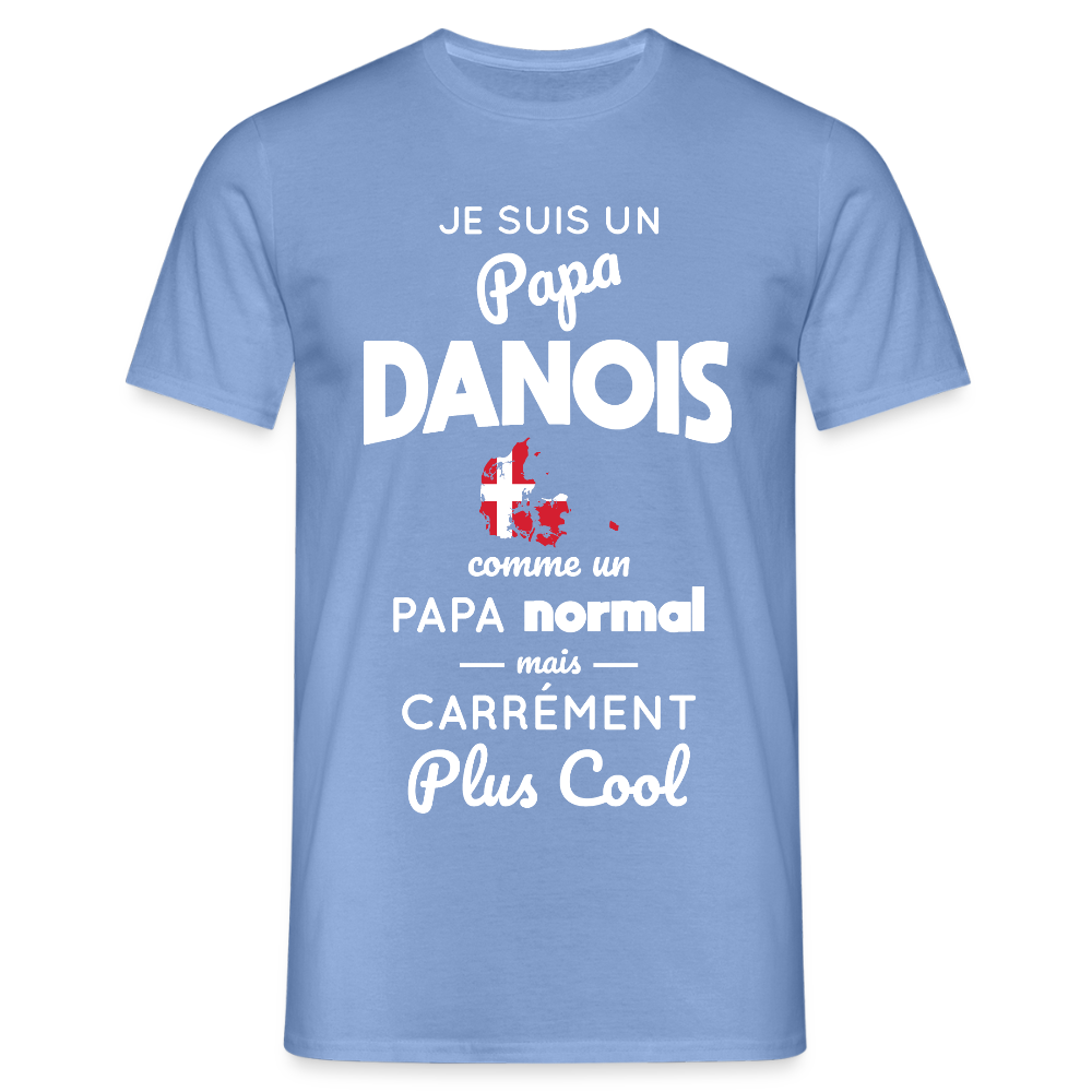 T-shirt Homme - Papa Danois Plus Cool - carolina blue