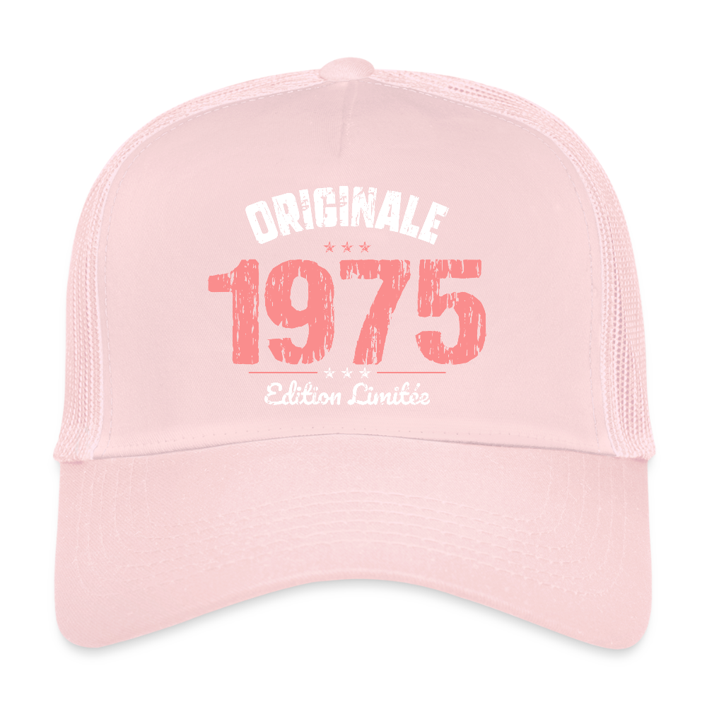 Casquette Trucker - Anniversaire 50 Ans - Originale 1975 - rose pâle