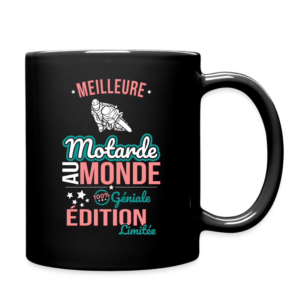 Mug uni - Meilleure Motarde au monde - 100% géniale - noir