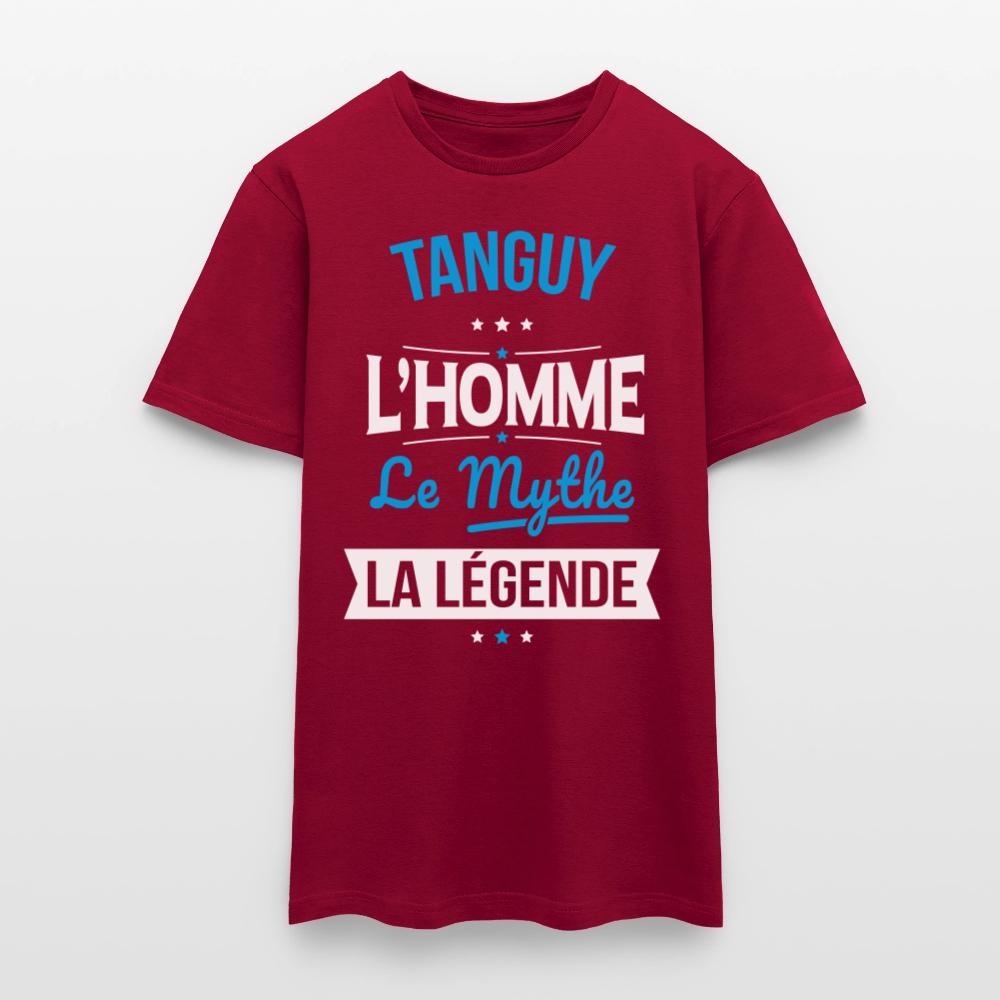 T-shirt Homme - Tanguy - l'Homme - le Mythe - la Légende - rouge brique