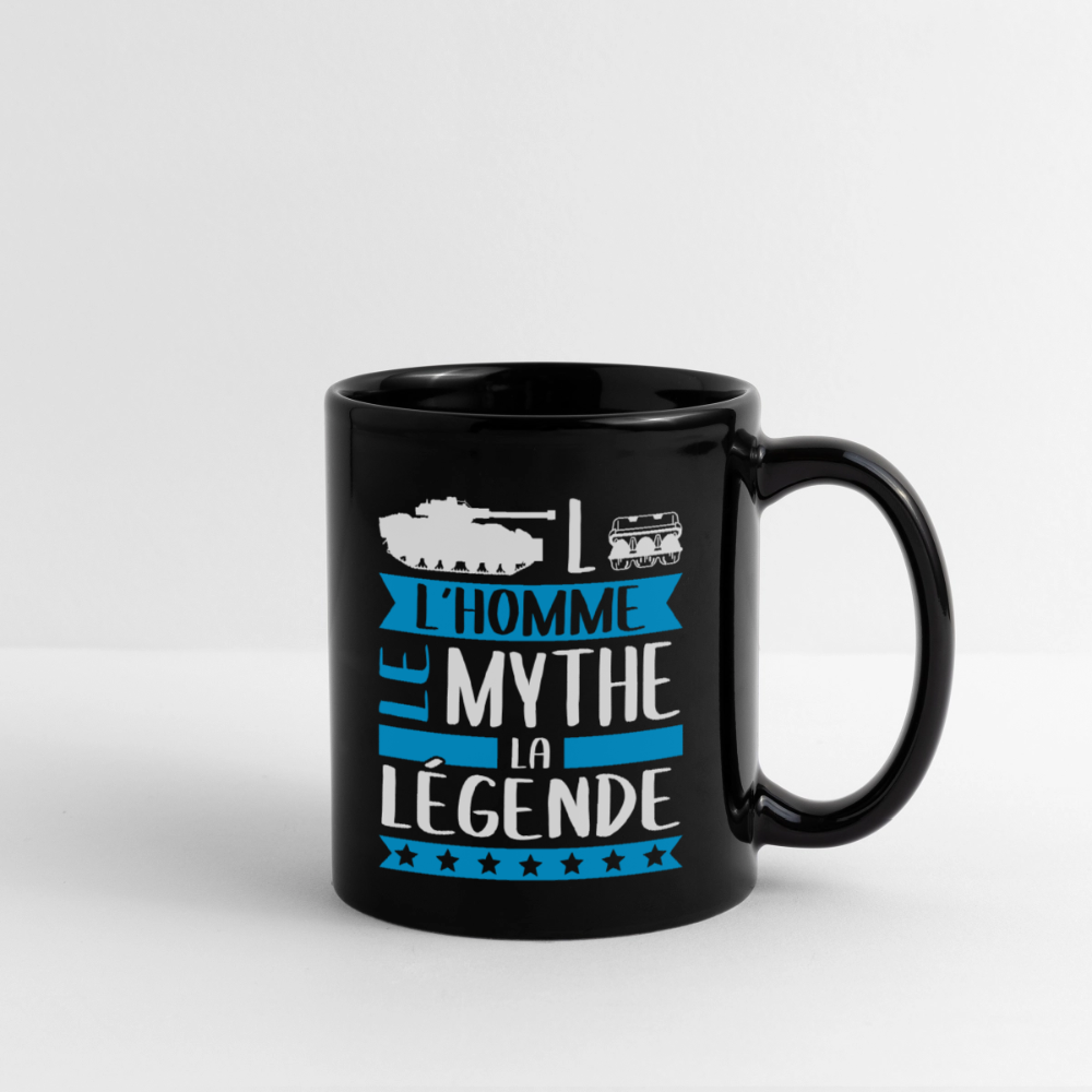 Mug uni Charles rébus – L’homme, le mythe, la légende - noir