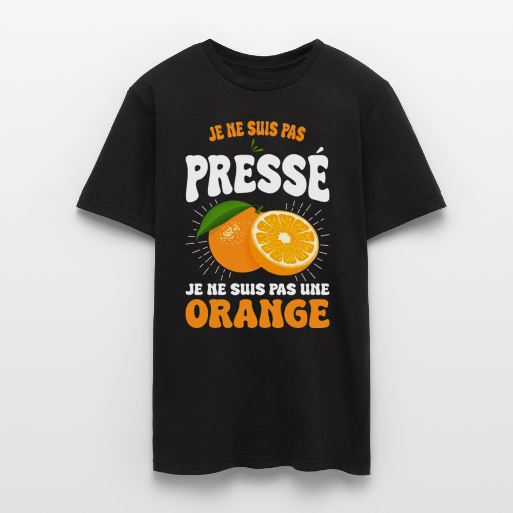 T-shirt Homme - Je ne suis pas une orange - noir