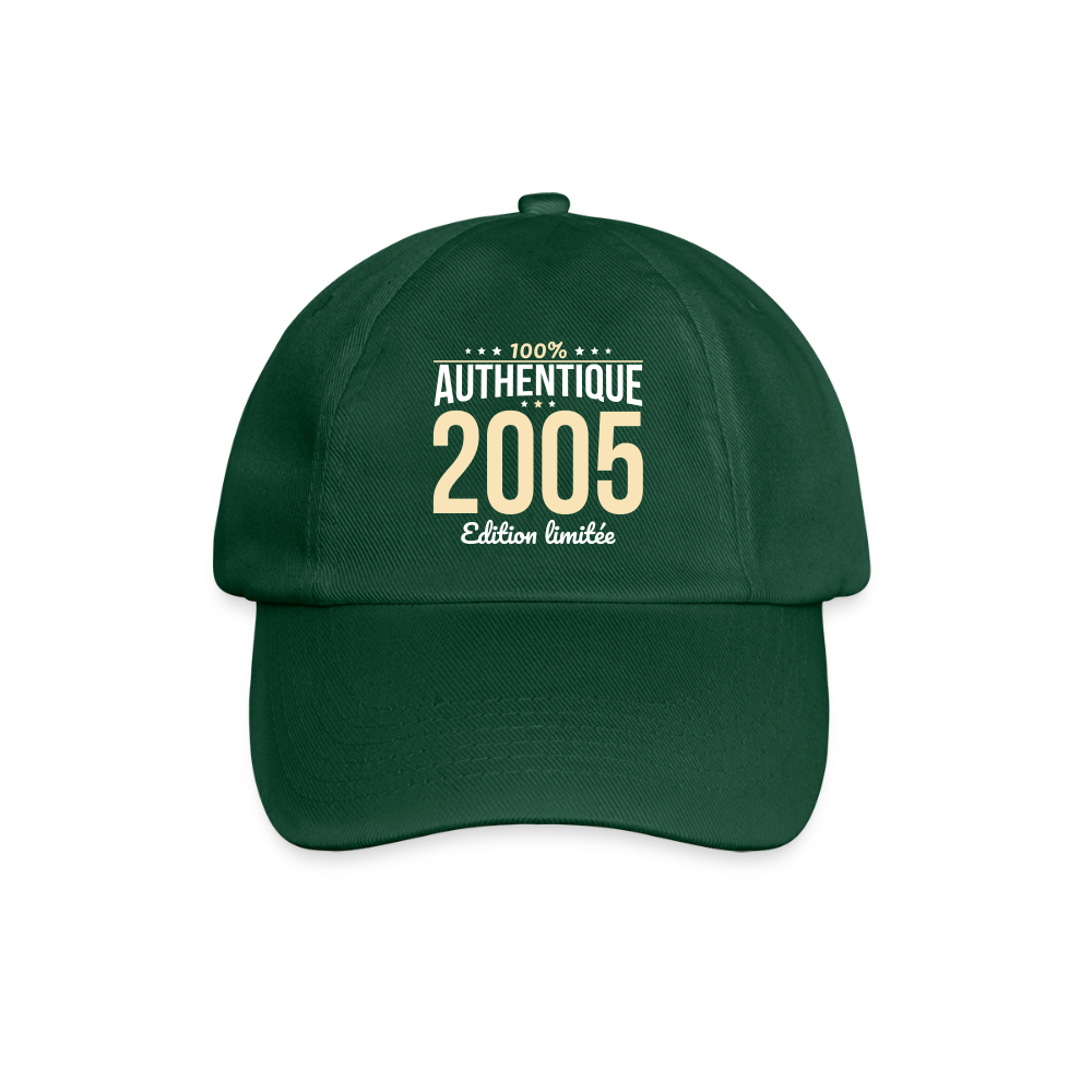 Casquette classique - Anniversaire 20 Ans - 100% Authentique 2005 - vert bouteille