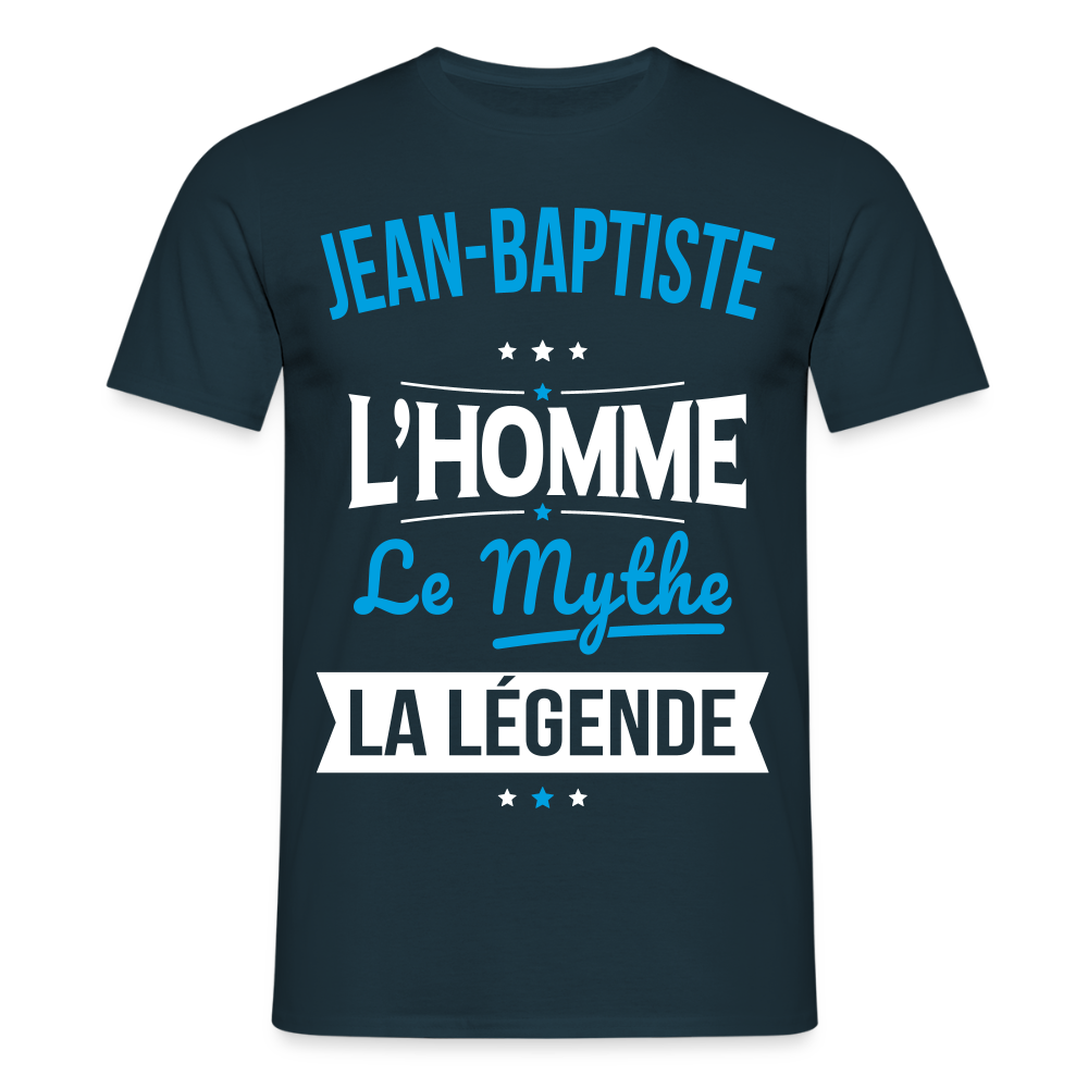 T-shirt Homme - Jean-Baptiste - l'Homme - le Mythe - la Légende - marine