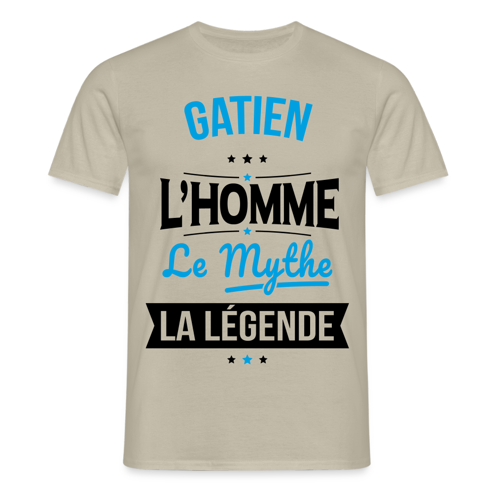 T-shirt Homme - Gatien - l'Homme - le Mythe - la Légende - beige sable