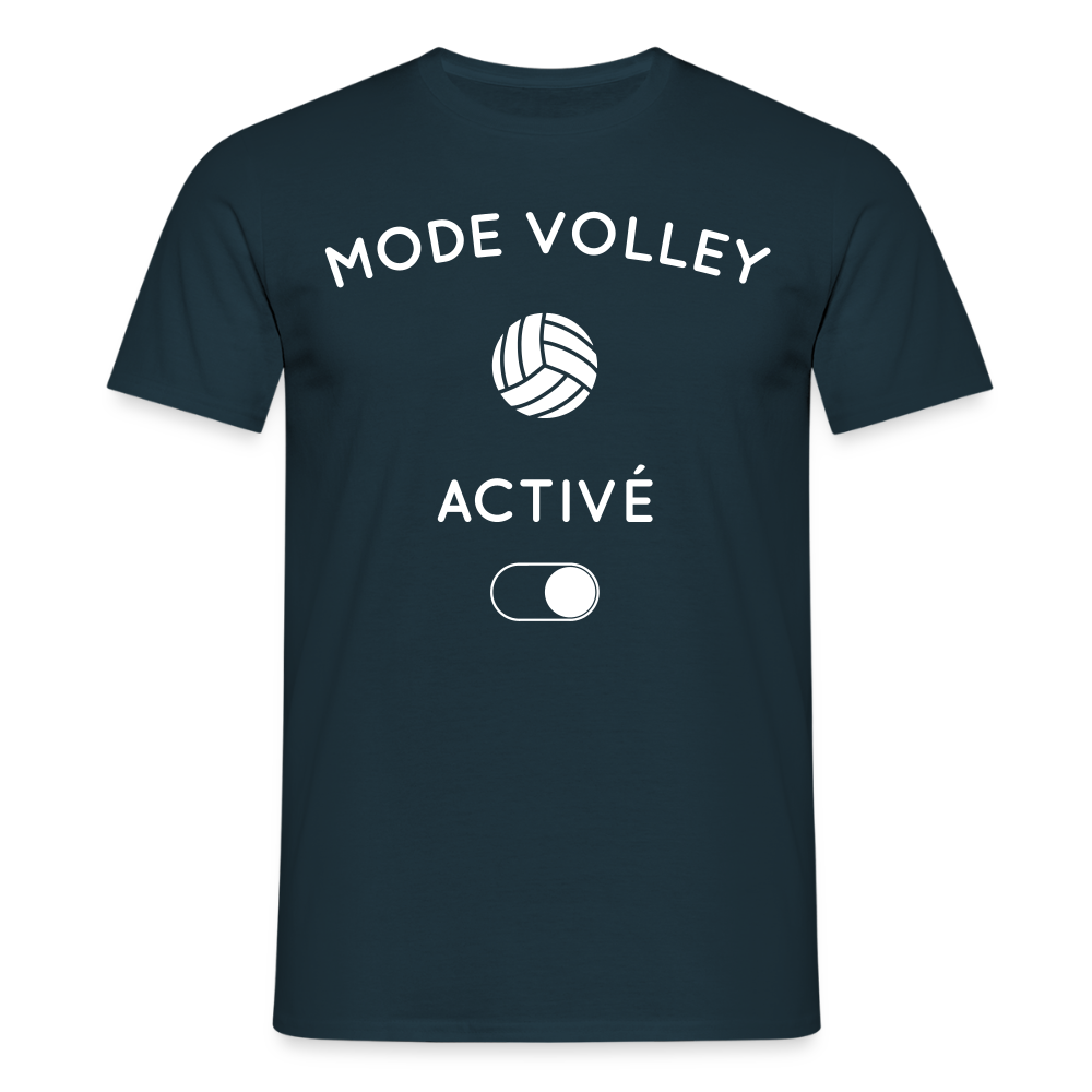 T-shirt Homme - Mode volley activé - marine