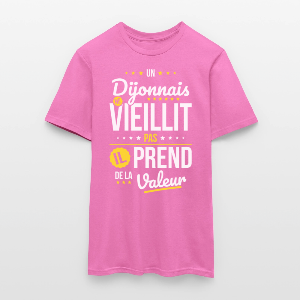 T-shirt Homme - Un Dijonnais ne vieillit pas - rose