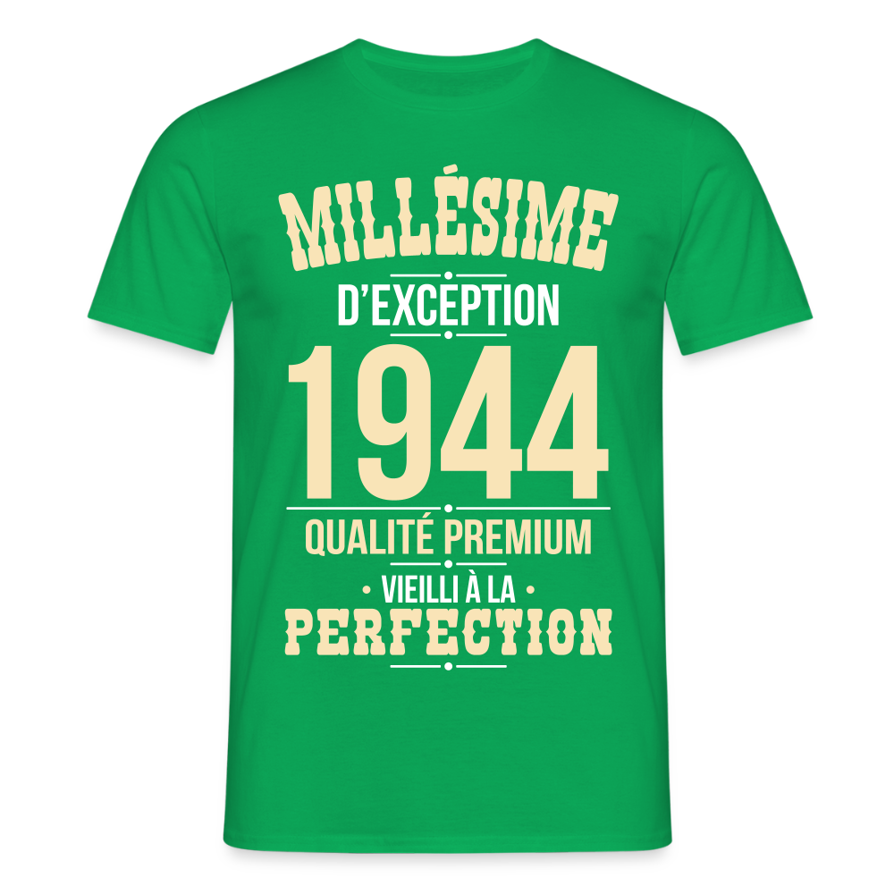 T-shirt Homme - Anniversaire 81 Ans - Millésime 1944 - vert