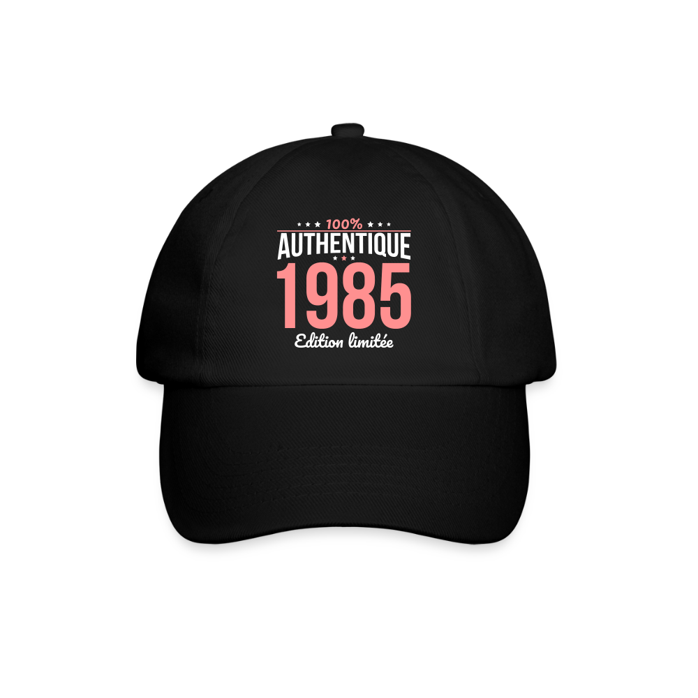 Casquette classique - Anniversaire 40 Ans - 100% Authentique 1985 - noir/noir