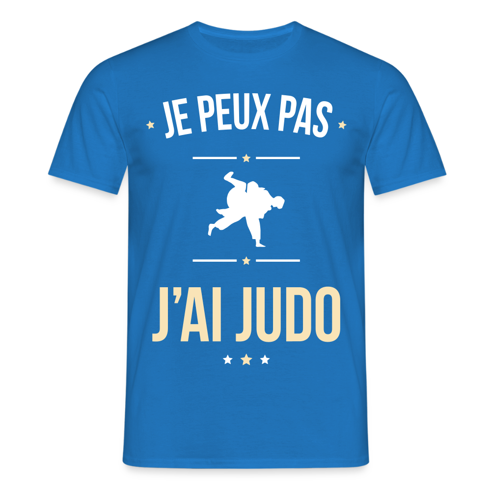 T-shirt Homme - Je peux pas j'ai Judo - bleu royal