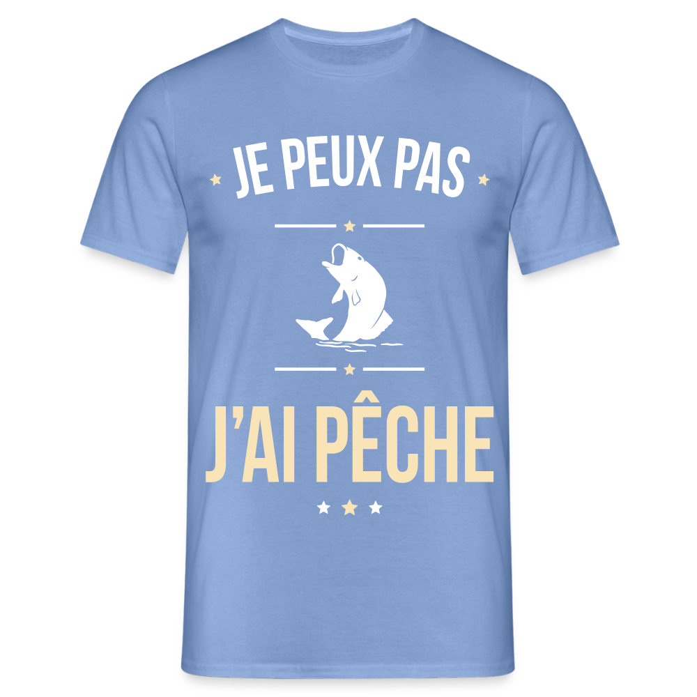 T-shirt Homme - Je peux pas j'ai Pêche - carolina blue