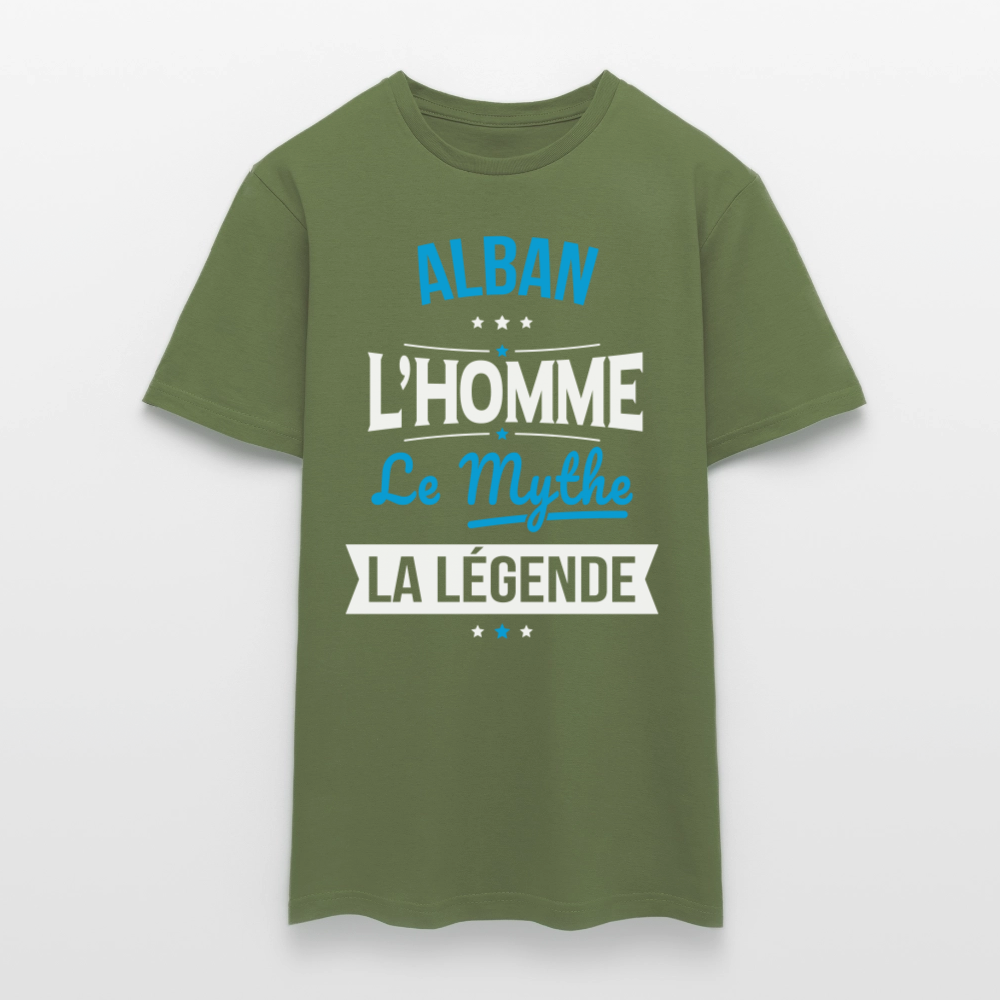 T-shirt Homme - Alban - l'Homme - le Mythe - la Légende - vert militaire