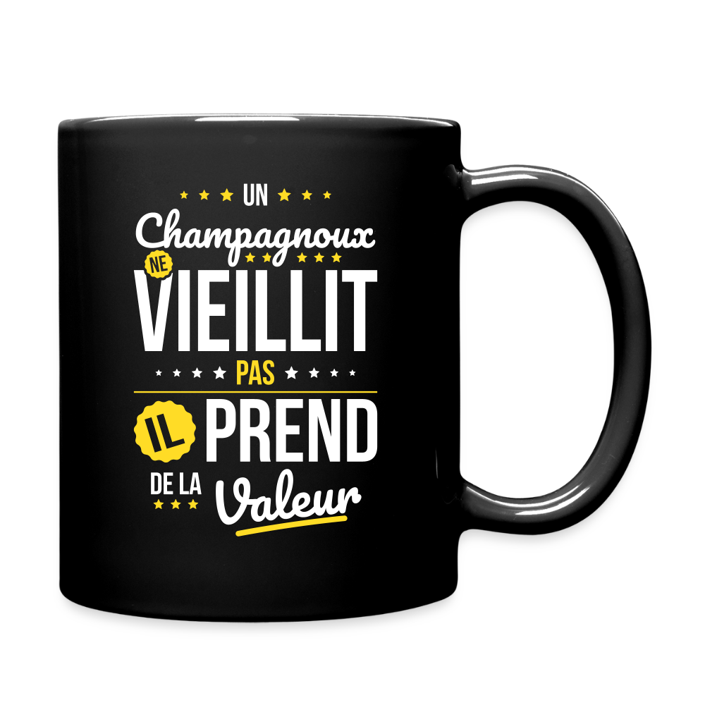 Mug uni - Un Champagnoux ne vieillit pas - noir