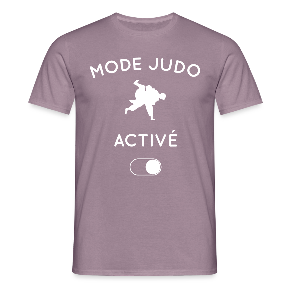 T-shirt Homme - Mode judo activé - mauve gris