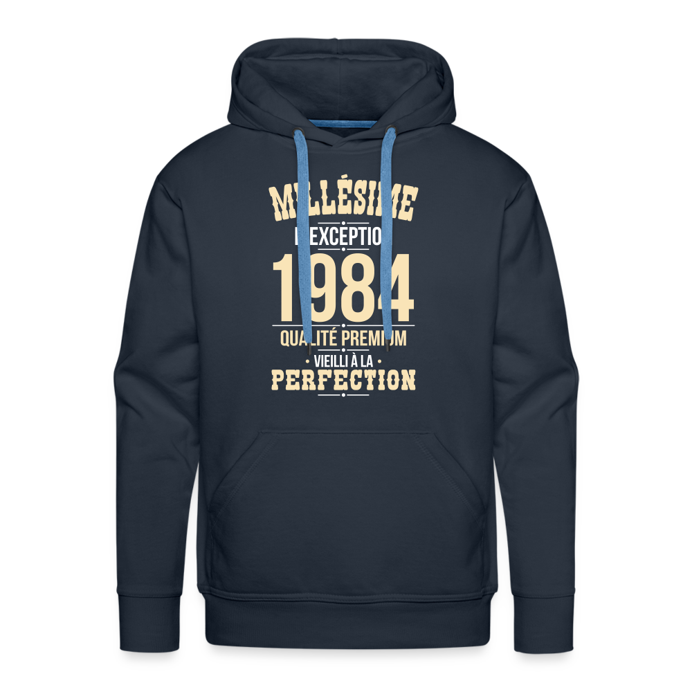 Sweat à capuche Premium Homme - Anniversaire 41 Ans - Millésime 1984 - marine