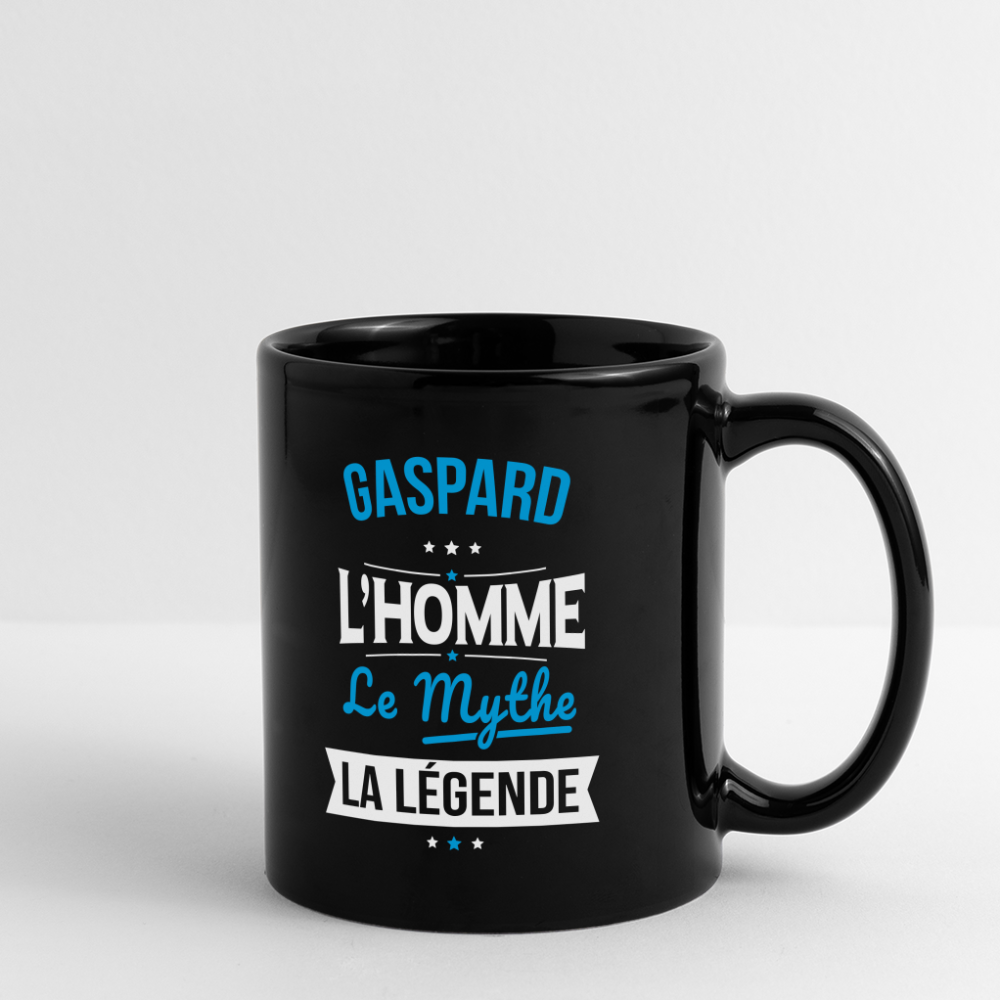 Mug uni - Gaspard - l'Homme - le Mythe - la Légende - noir