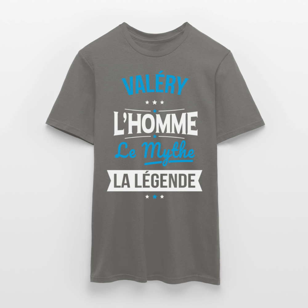 T-shirt Homme - Valéry - l'Homme - le Mythe - la Légende - gris graphite
