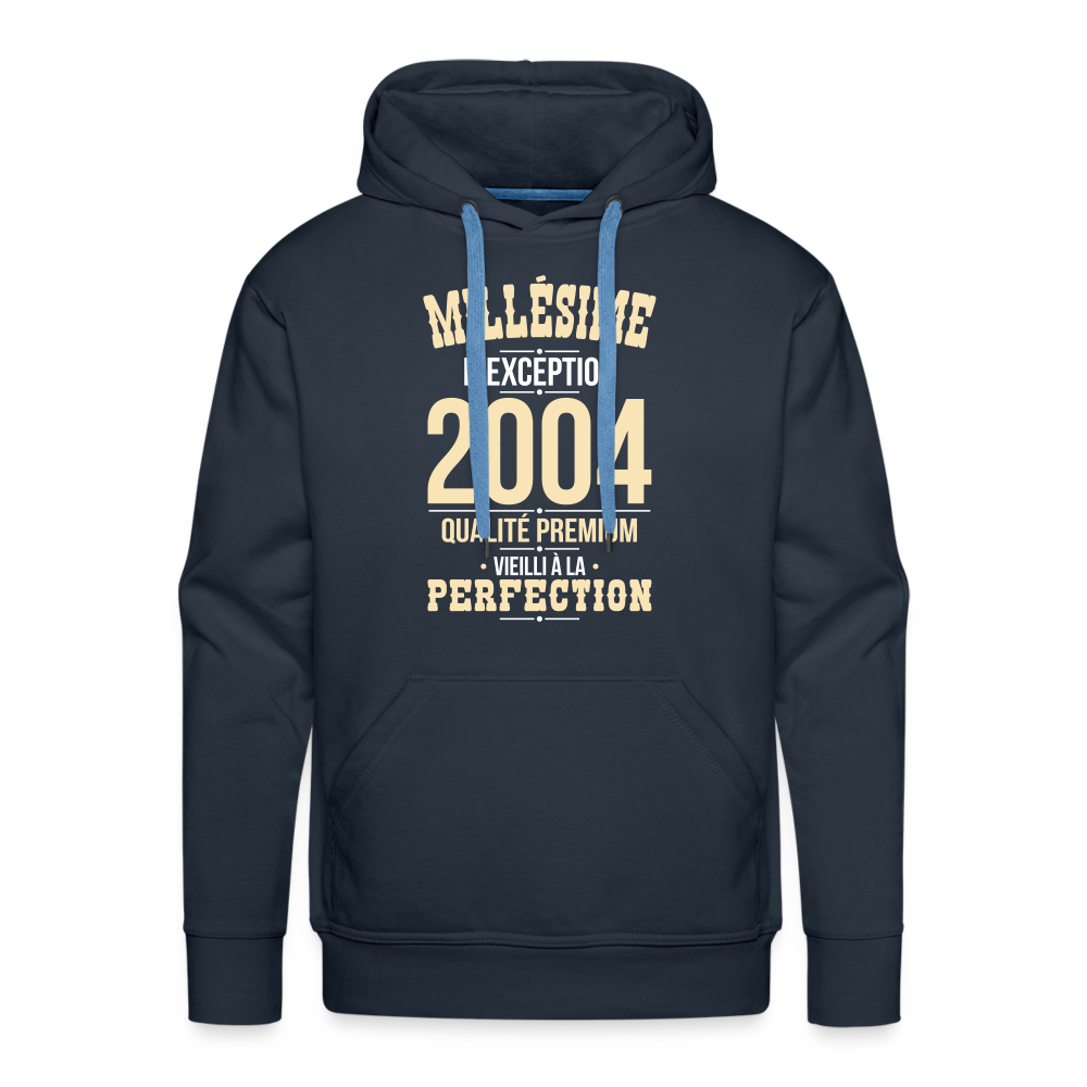 Sweat à capuche Premium Homme - Anniversaire 21 Ans - Millésime 2004 - marine