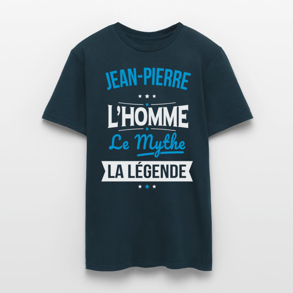 T-shirt Homme - Jean-Pierre - l'Homme - le Mythe - la Légende - marine
