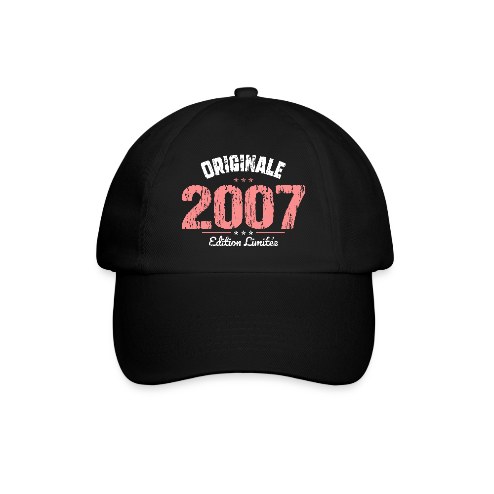 Casquette classique - Anniversaire 18 Ans - Originale 2007 - noir/noir
