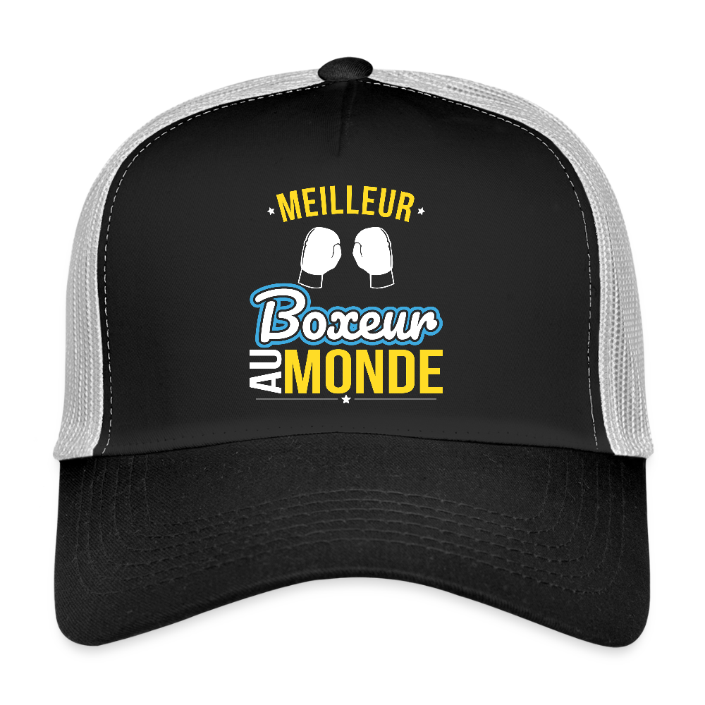 Casquette Trucker - Meilleur boxeur au monde - noir/gris pierre