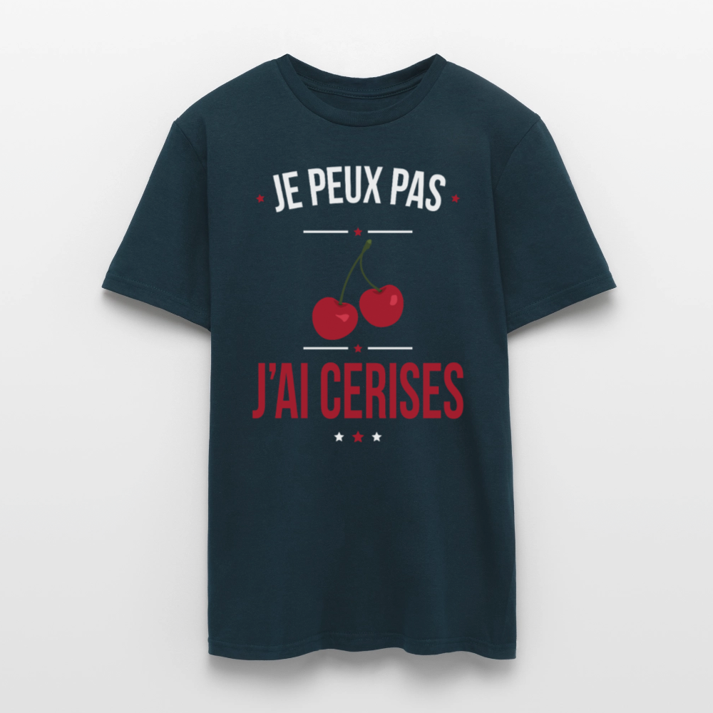 T-shirt Homme - Je peux pas j'ai cerises - marine
