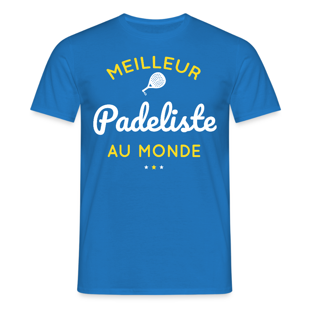 T-shirt Homme - Meilleur Padeliste Au Monde - bleu royal
