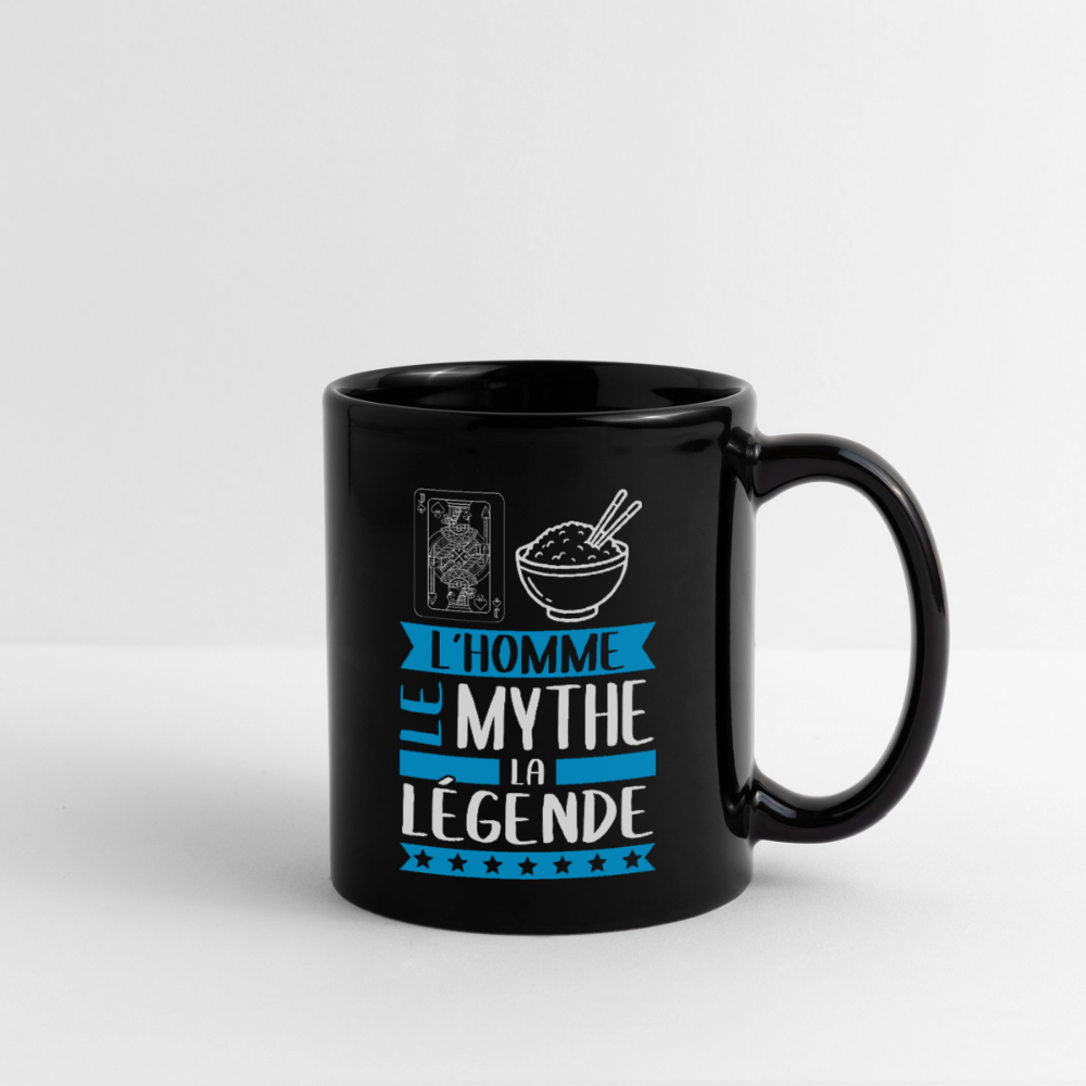 Mug uni Valéry rébus – L’homme, le mythe, la légende - noir