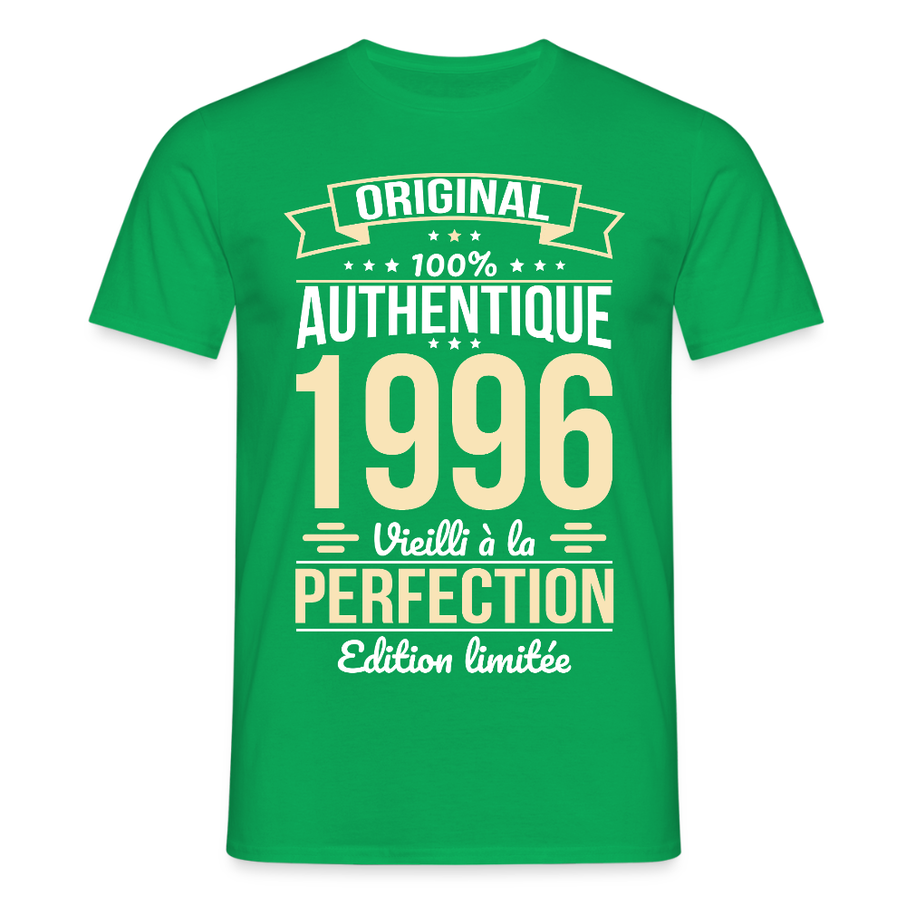T-shirt anniversaire homme 30 ans – Original 1996 - vert