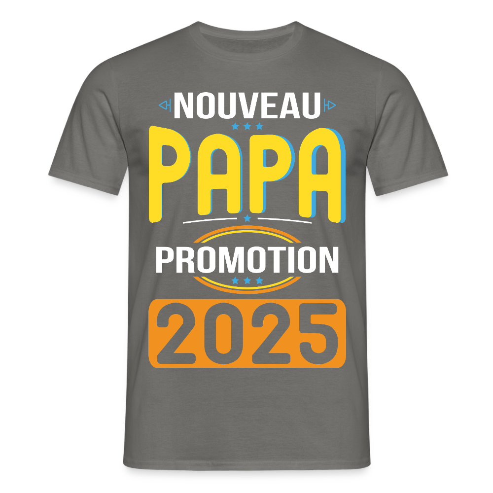 T-shirt Homme - Nouveau Papa - Promotion 2025 - gris graphite