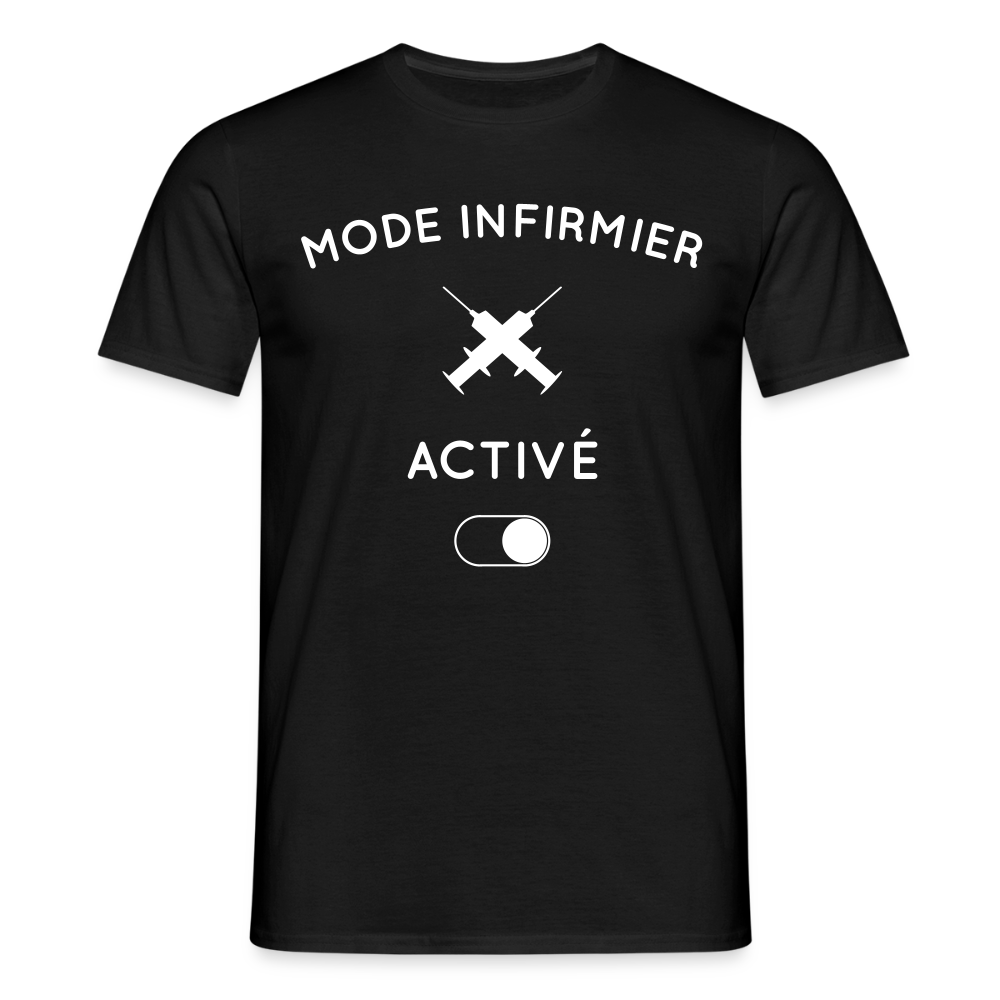 T-shirt Homme - Mode infirmier activé - noir