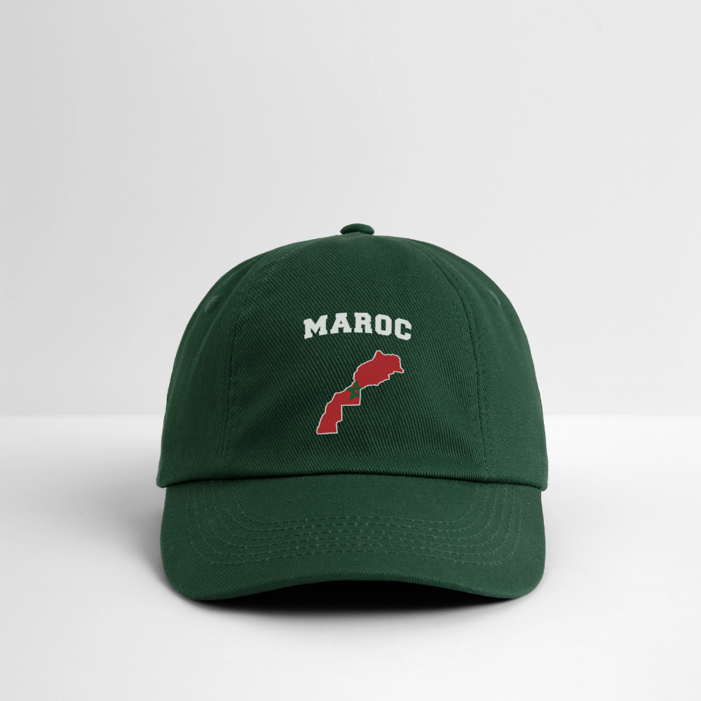 Casquette classique coloris clair - Maroc - vert bouteille