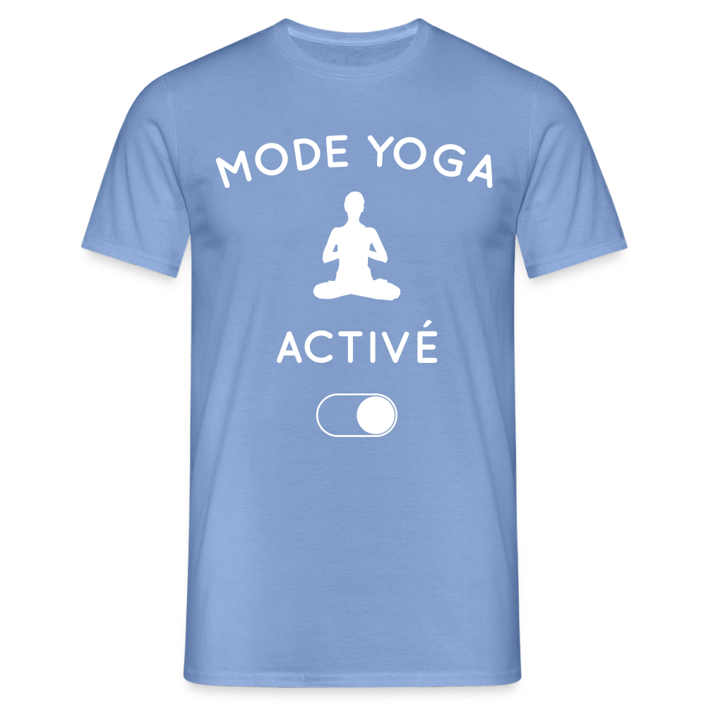 T-shirt Homme - Mode yoga activé - carolina blue