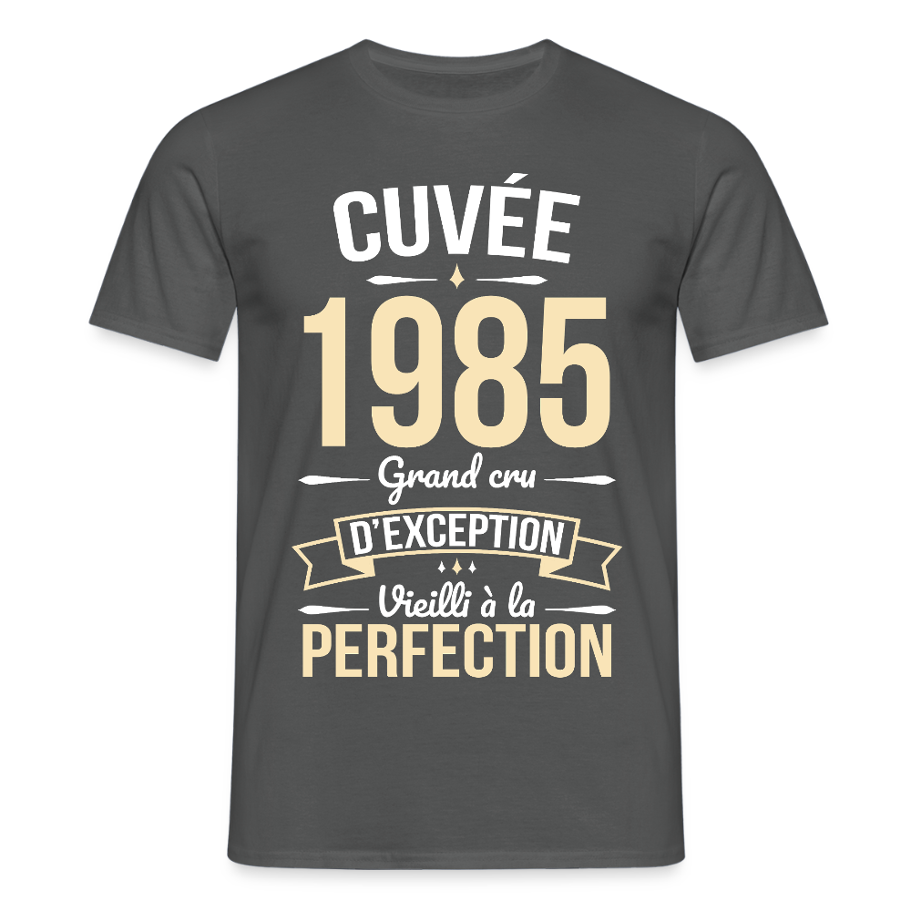 T-shirt Homme - Anniversaire 40 Ans - Original 1985 - charbon