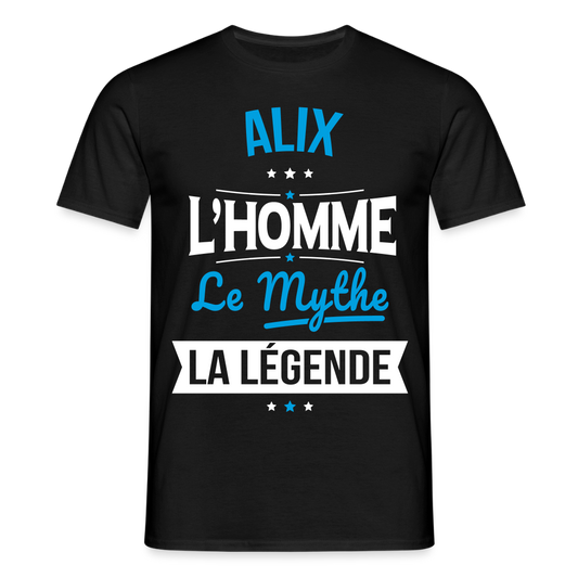 T-shirt Homme - Alix - l'Homme - le Mythe - la Légende - noir