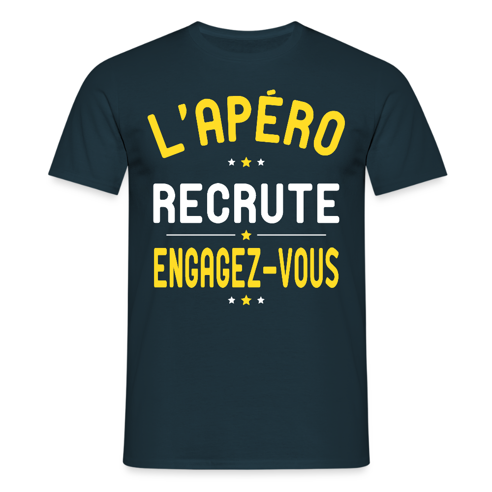 T-shirt Homme - L'apéro recrute - marine